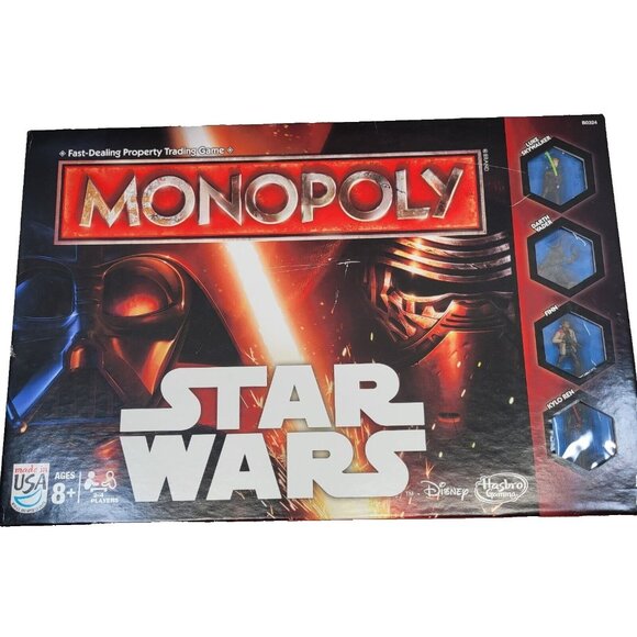Parker Brothers Other - Disney Star Wars‎ Monopoly Game Parker Brothers 2015 The Force Awakens